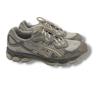Asics Gel NYC Sneakers Mens 8.5 Cream Oyster Grey Running Shoes